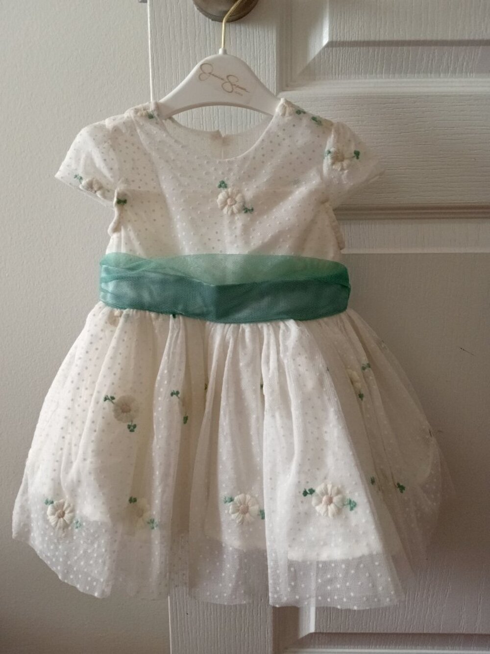 2-Piece Jessica Simpson Fancy Dress With Matching Bloomers For Baby Girl NWT